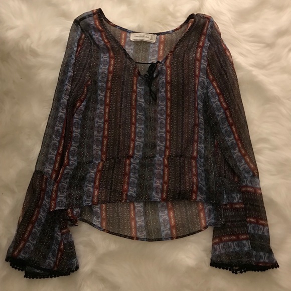 Hippy chic sheer top - Picture 1 of 1